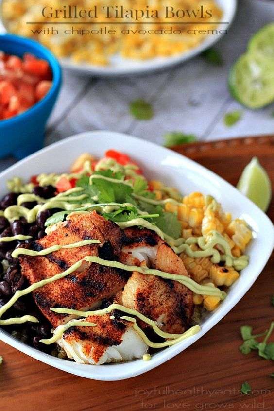 GRILLED TILAPIA SALAD